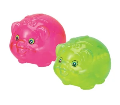 투명 돼지저금통 中