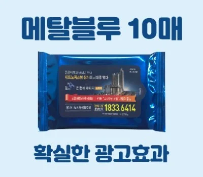 클린데이 메탈블루 물티슈 10매