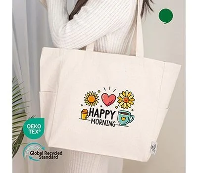 오코텍스 리사이클 사이드포켓에코백 490x330x150mm