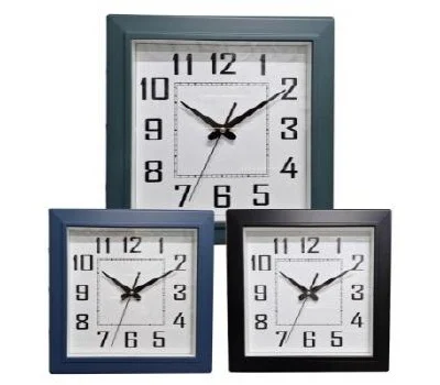 정사각라인벽시계