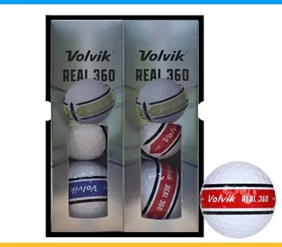 볼빅 리얼 360 퍼팅라인 6구 골프공 3피스 골프공
