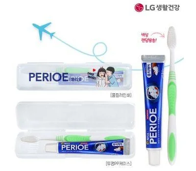 PP투명 페리오치약50g 미세모칫솔세트