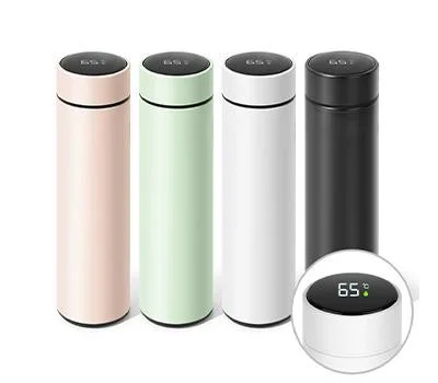 오밸류 블랑 LED 온도텀블러 500ml((녹차망)