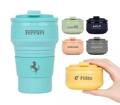 폴베어 코리아 루트 접이식 실리콘 텀블러 500ml