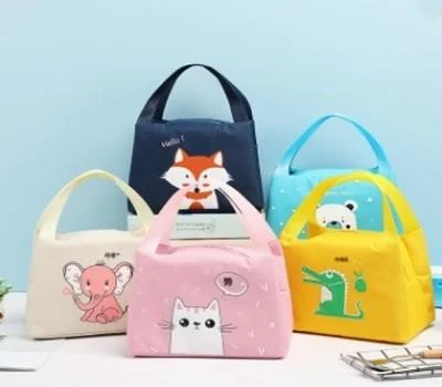4종 동물 캐릭터 보온보냉 쿨러백, 보냉백, 도시락