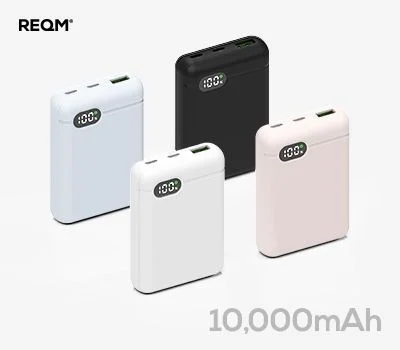 리큐엠 10000 초소형 잔량표시 보조배터리 QP1000C