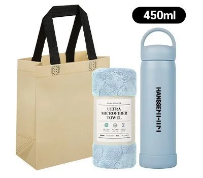 모닝 텀블러 450ml 타올 선물세트