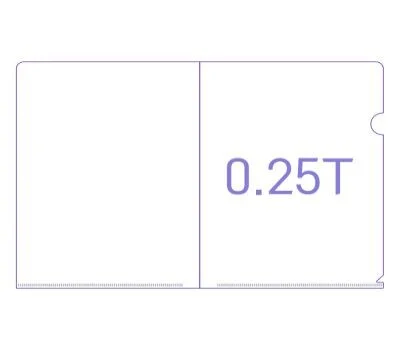 L홀더 L자파일 칼라인쇄 두께 0.25T